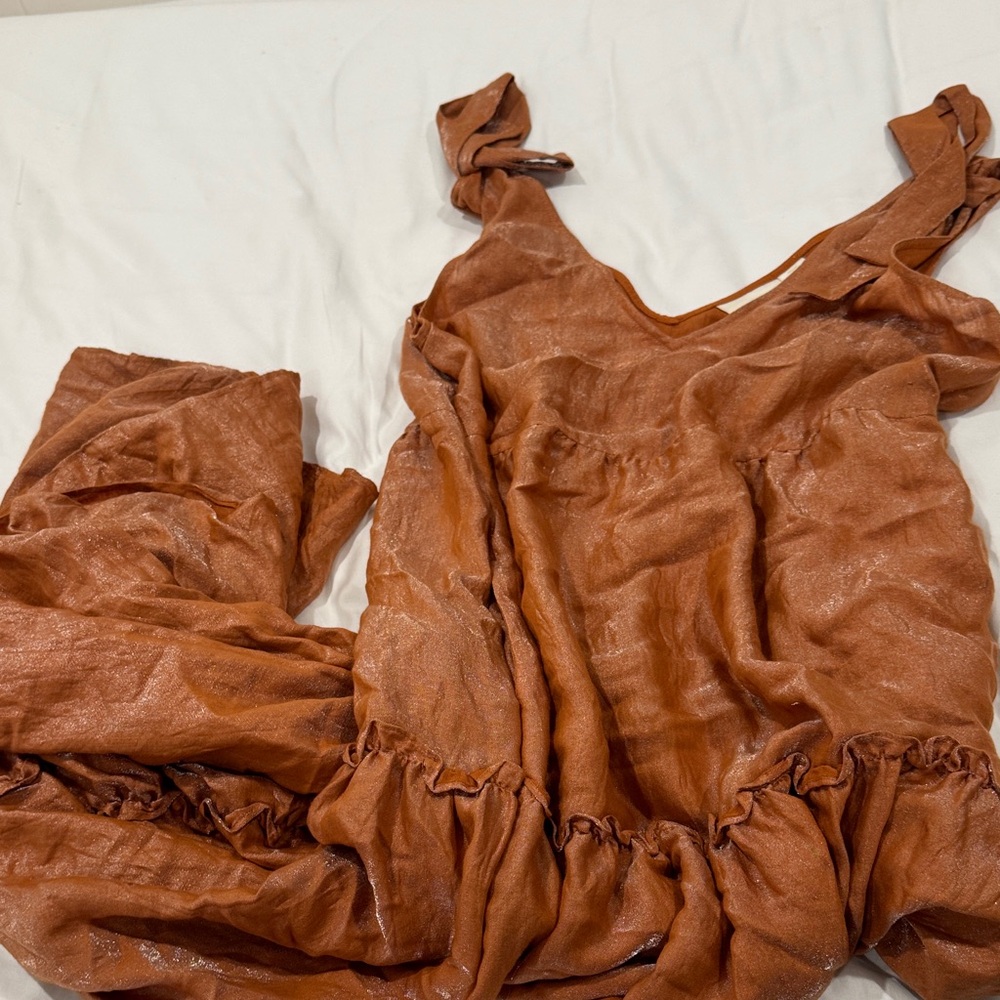 Rust Orange Sleeveless Dress Anthropologie